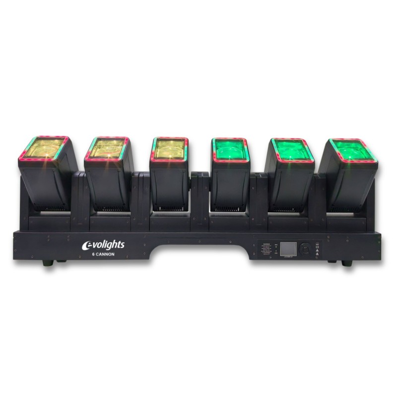 Evolights 6 Cannon - Belka oświetleniowa z 6 głowicami ruchomymi Beam
