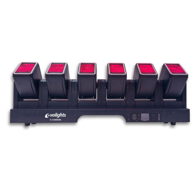Evolights 6 Cannon - Belka oświetleniowa z 6 głowicami ruchomymi Beam