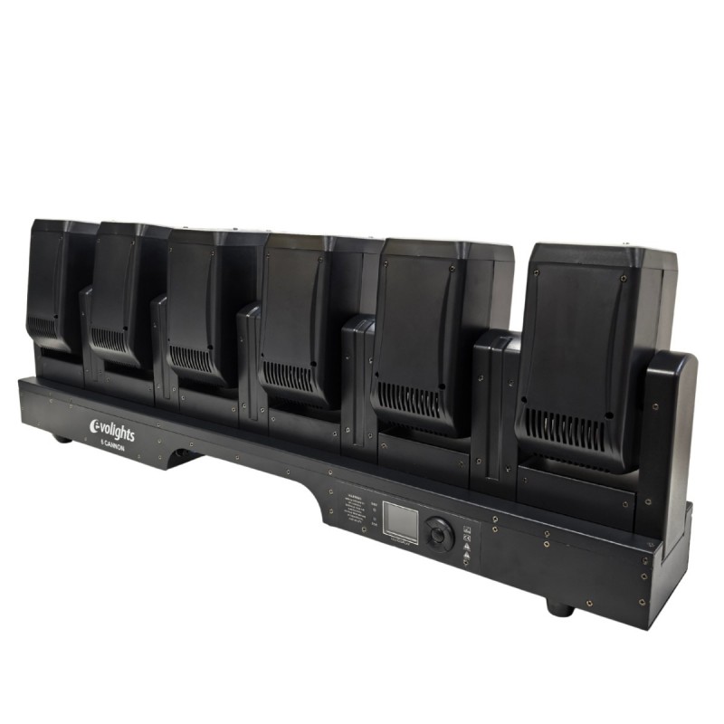Evolights 6 Cannon - Belka oświetleniowa z 6 głowicami ruchomymi Beam