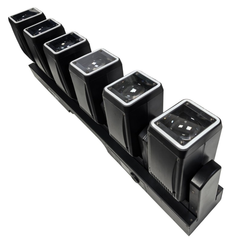 Evolights 6 Cannon - Belka oświetleniowa z 6 głowicami ruchomymi Beam