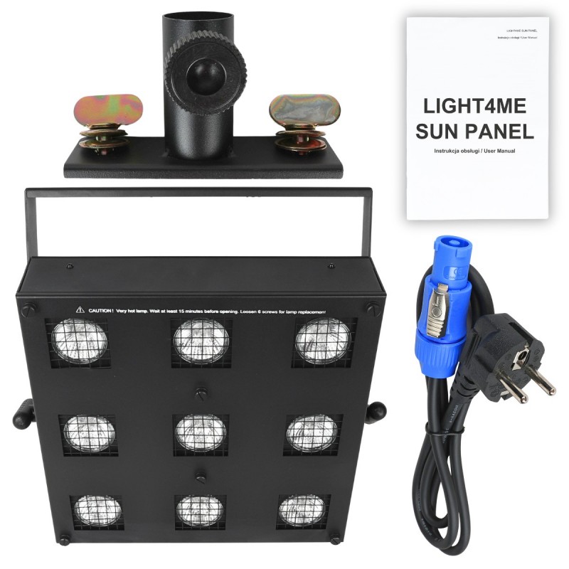 Light4Me Sun Panel - Blinder sceniczny w stylu retro vintage