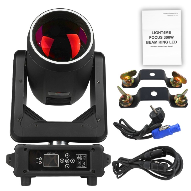 Light4Me Focus 300W Beam Ring LED - Głowa ruchoma Beam