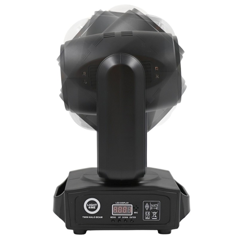 Light4Me Twin Halo Beam - Głowa ruchoma Beam z efektem ring