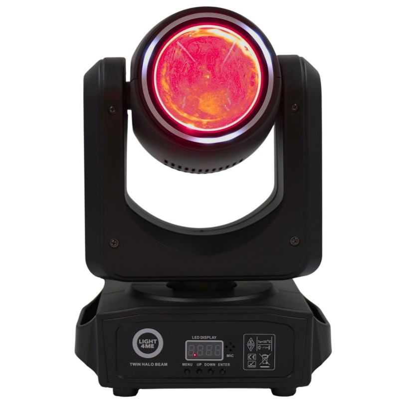 Light4Me Twin Halo Beam - Głowa ruchoma Beam z efektem ring