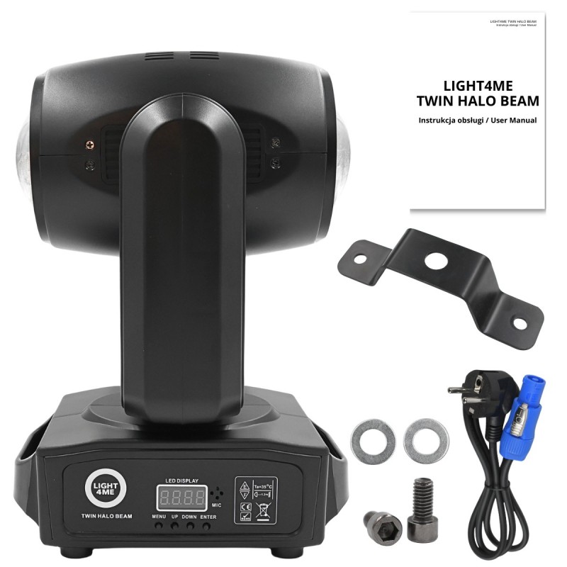Light4Me Twin Halo Beam - Głowa ruchoma Beam z efektem ring