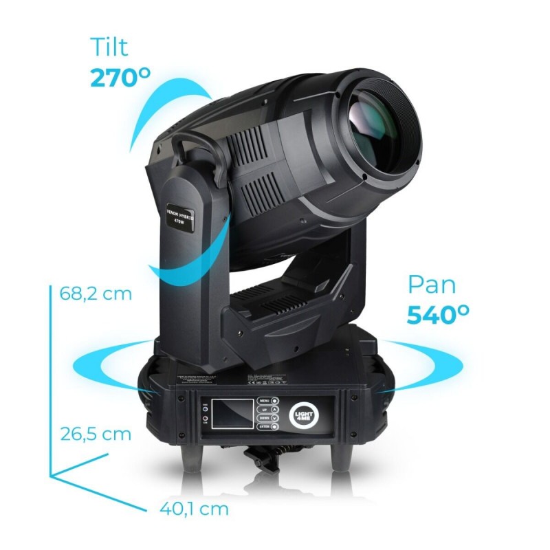 Light4Me Venom Hybrid 470W - Głowa ruchoma Beam/Spot/Wash LED