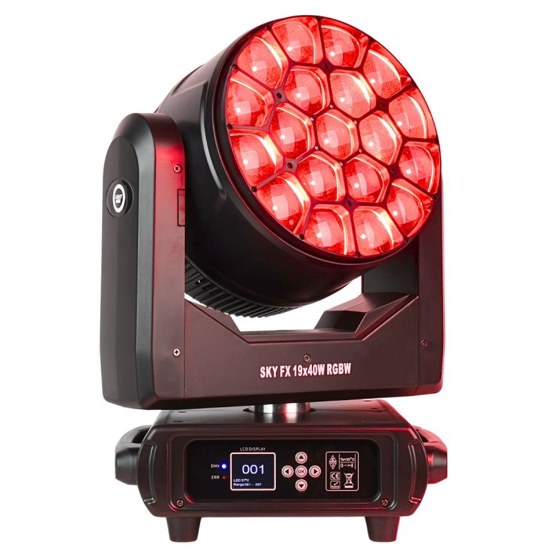 Light4Me Sky FX 19x40W RGBW - Głowa ruchoma Wash