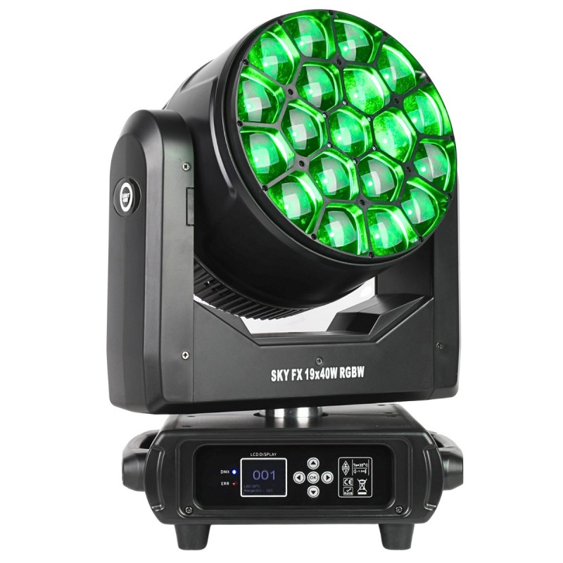 Light4Me Sky FX 19x40W RGBW - Głowa ruchoma Wash