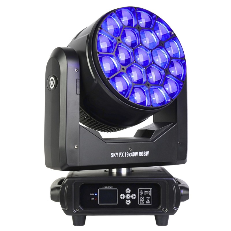 Light4Me Sky FX 19x40W RGBW - Głowa ruchoma Wash