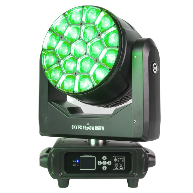 Light4Me Sky FX 19x40W RGBW - Głowa ruchoma Wash