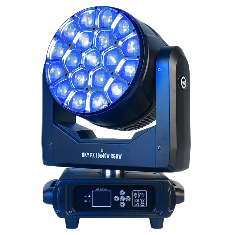 Light4Me Sky FX 19x40W RGBW - Głowa ruchoma Wash