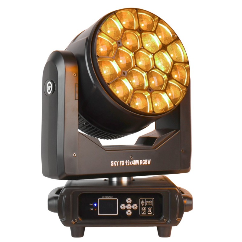 Light4Me Sky FX 19x40W RGBW - Głowa ruchoma Wash