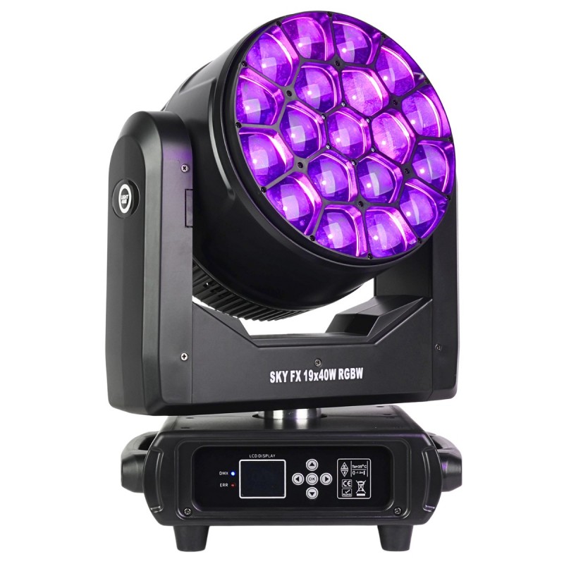 Light4Me Sky FX 19x40W RGBW - Głowa ruchoma Wash