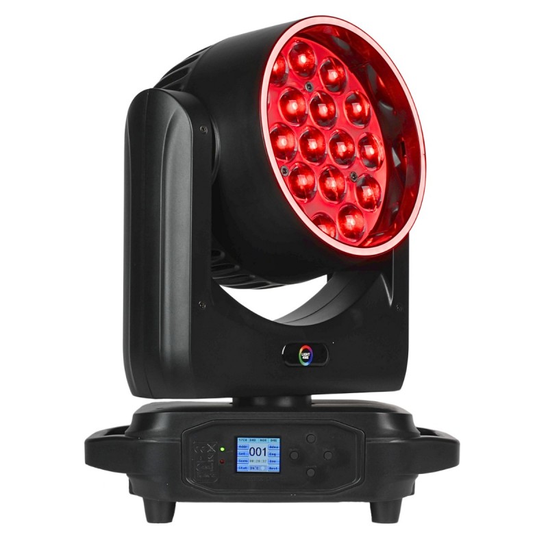 Light4Me Sky Wash 19x15W RGBW - Głowa ruchoma Wash z efektem ring