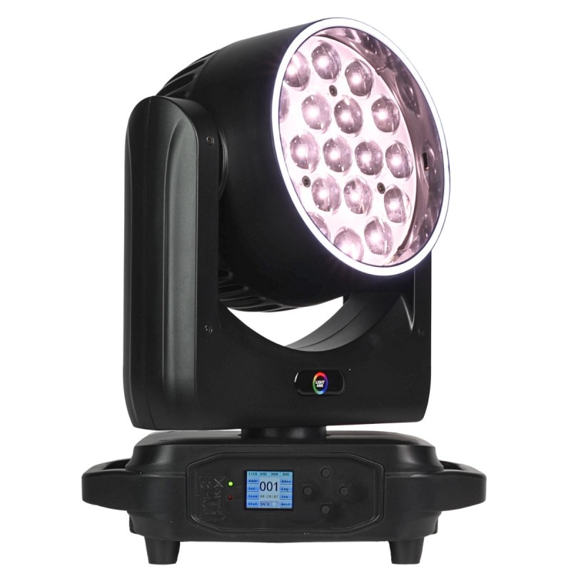 Light4Me Sky Wash 19x15W RGBW - Głowa ruchoma Wash z efektem ring