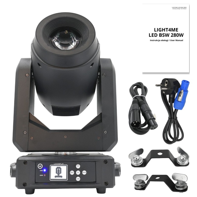 Light4Me LED BSW 280W - Głowa ruchoma Beam/Spot/Wash
