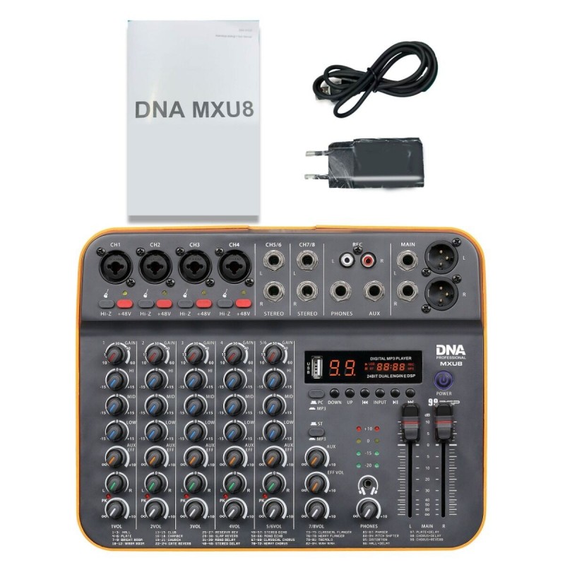 DNA MXU8 - Mikser analogowy Bluetooth DSP EQ