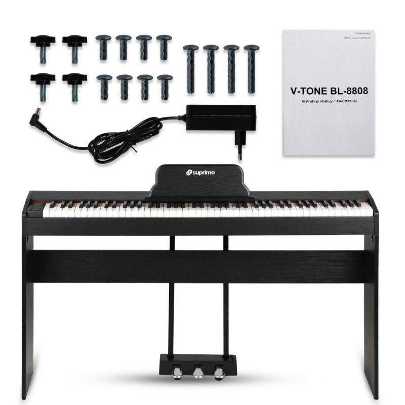 Suprimo SDP88 BK - Pianino cyfrowe dla początkujących