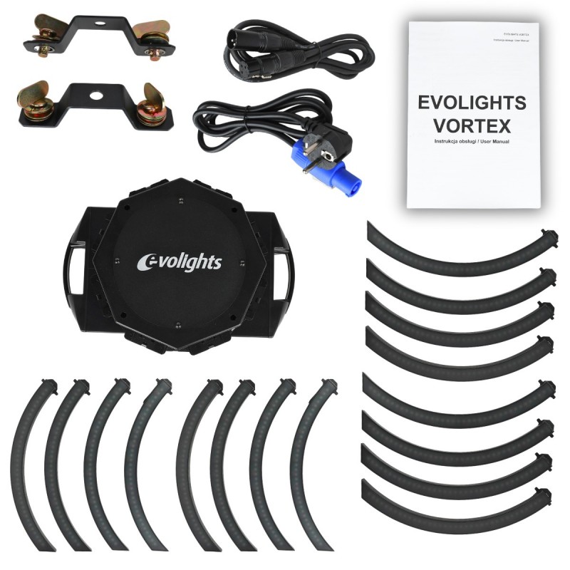 Evolights Vortex - Ruchomy efekt oświetleniowy DMX