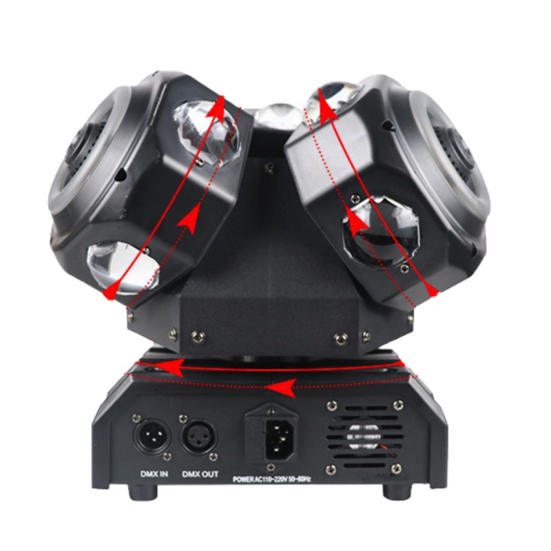 Light4Me Sid Pro - Ruchomy multiefekt świetlny 5w1