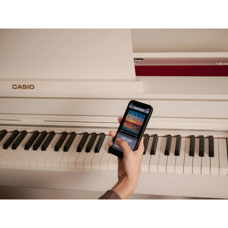 Casio AP-750 GB - Pianino Cyfrowe Szaro-beżowe - 8 - Pianina cyfrowe - Odkryj na nowo urok fortepianu, rozbrzmiewając echami tra