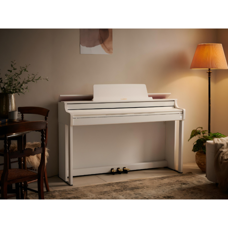 Casio AP-750 WE - Pianino Cyfrowe Białe - 6 - Pianina cyfrowe - Odkryj na nowo urok fortepianu, rozbrzmiewając echami tradycji S