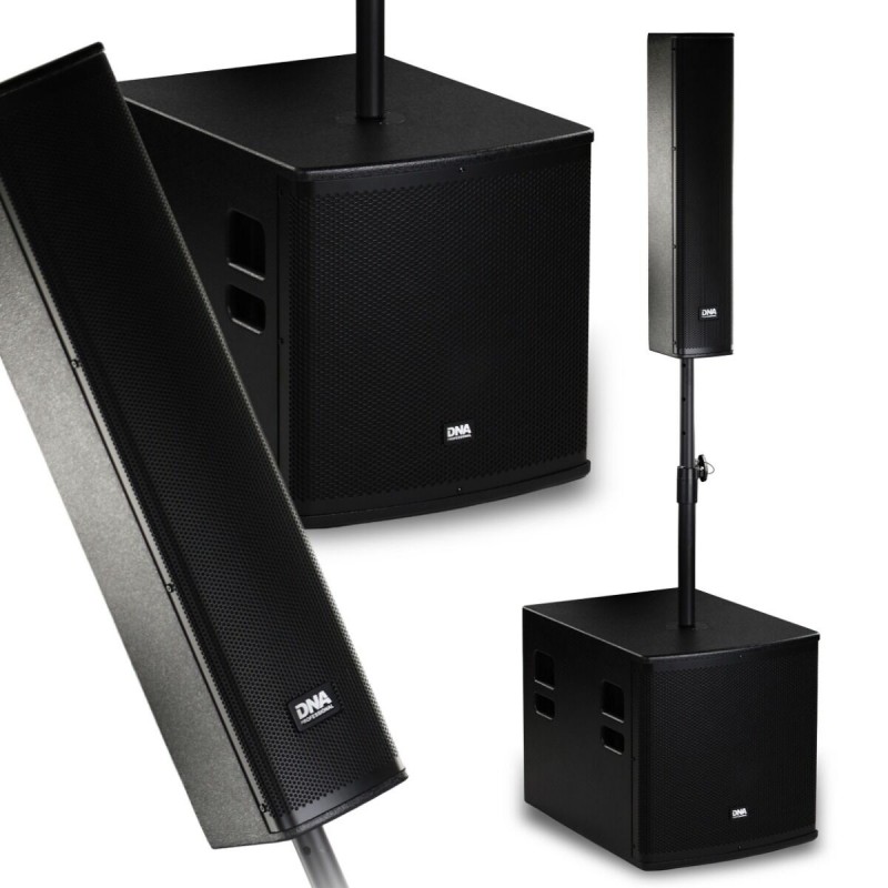 DNA BSX15 zestaw nagłośnieniowy aktywny system słupkowy 450W RMS - 5 - Systemy słupkowe - DNA BSX15 to aktywny zestaw nagłośnien