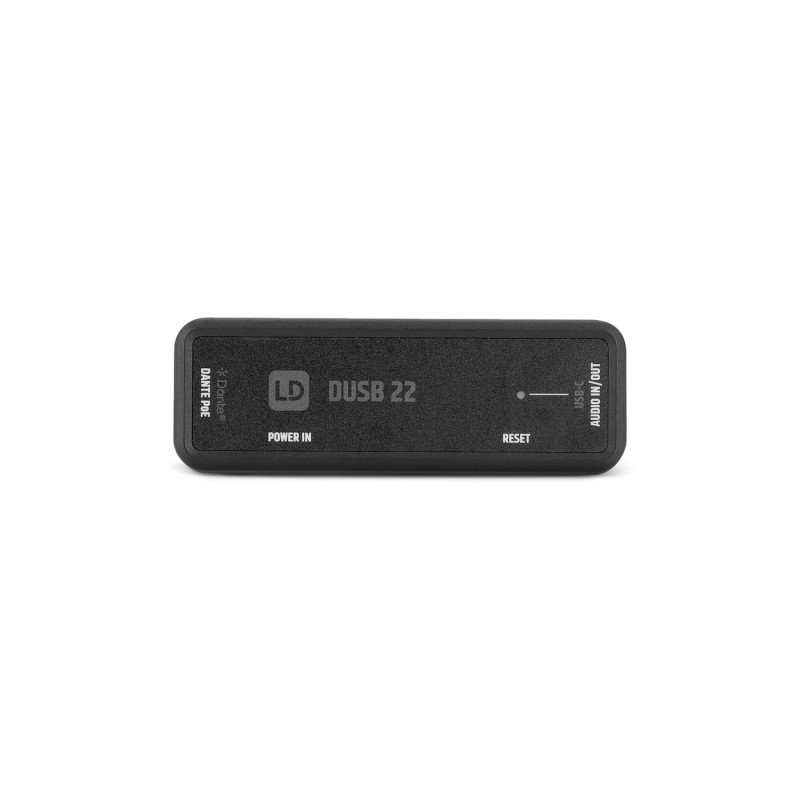 LD Systems D USB 22 - Adapter audio 2 × 2 Dante USB-C