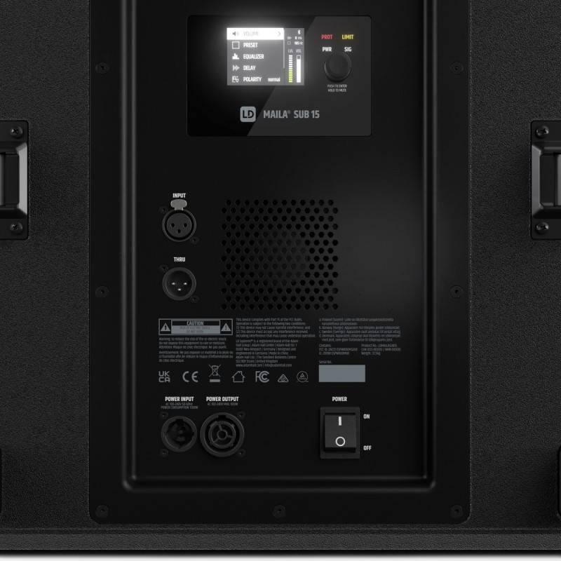 LD Systems MAILA SUB 15 - Aktywny subwoofer PA 15"z bass reflex