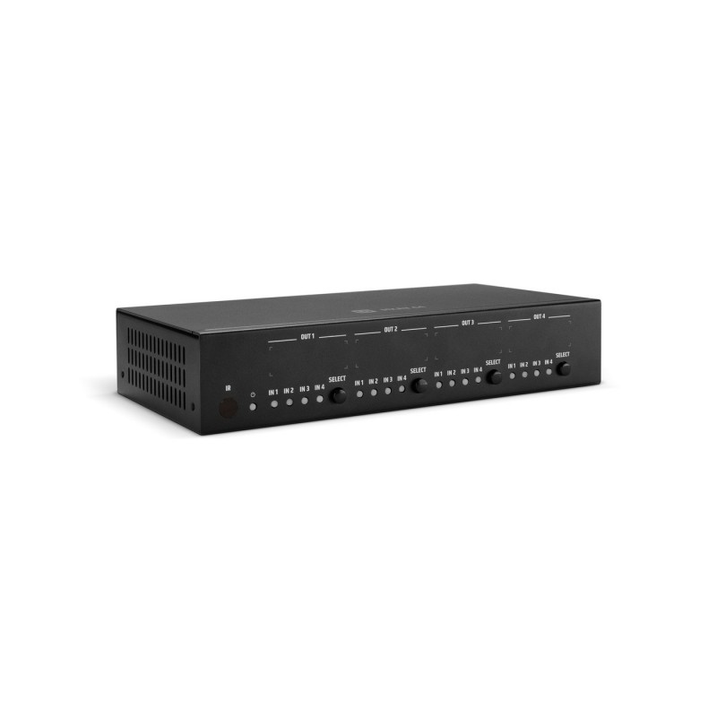 LD Systems MX AV 44 - Matrycowy przełącznik 4K HDMI 4 × 4 z Web GUI, TCP/IP i sterowaniem IR