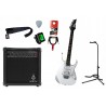 Gitara elektryczna Ibanez GRG140-WH + wzmacniacz 15W + kabel  w zestawie