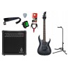 Gitara elektryczna Ibanez GRGA120QA-TKS + wzmacniacz 15W + kabel  w zestawie