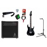 Gitara elektryczna 3/4 Ibanez GRGM21-BKN + wzmacniacz 15W + kabel  w zestawie