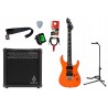 Gitara elektryczna LTD MT-130 Orange + wzmacniacz 15W + kabel  w zestawie