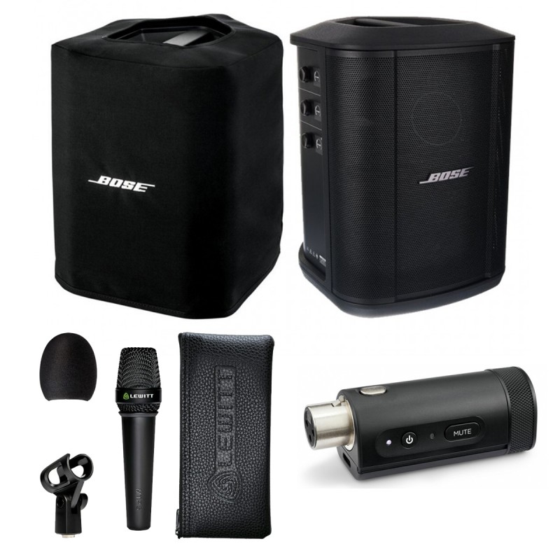 Zestaw nagłośnieniowy Bose Lewitt SET Kolumna S1 Pro+ mikrofon pokrowiec