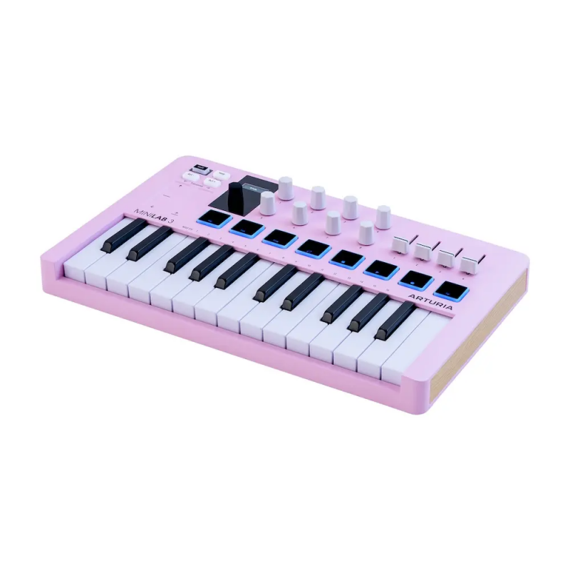 Arturia MiniLab 3 Rose Quartz - kontroler MIDI - 2 - Klawiatury, Kontrolery MIDI - Arturia MiniLab 3 Rose Quartz to kompaktowy k