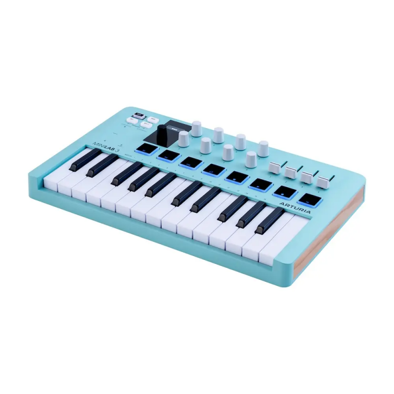 Arturia MiniLab 3 Aquamarine - kontroler MIDI - 3 - Klawiatury, Kontrolery MIDI - Arturia MiniLab 3 Aquamarine to kompaktowy kon