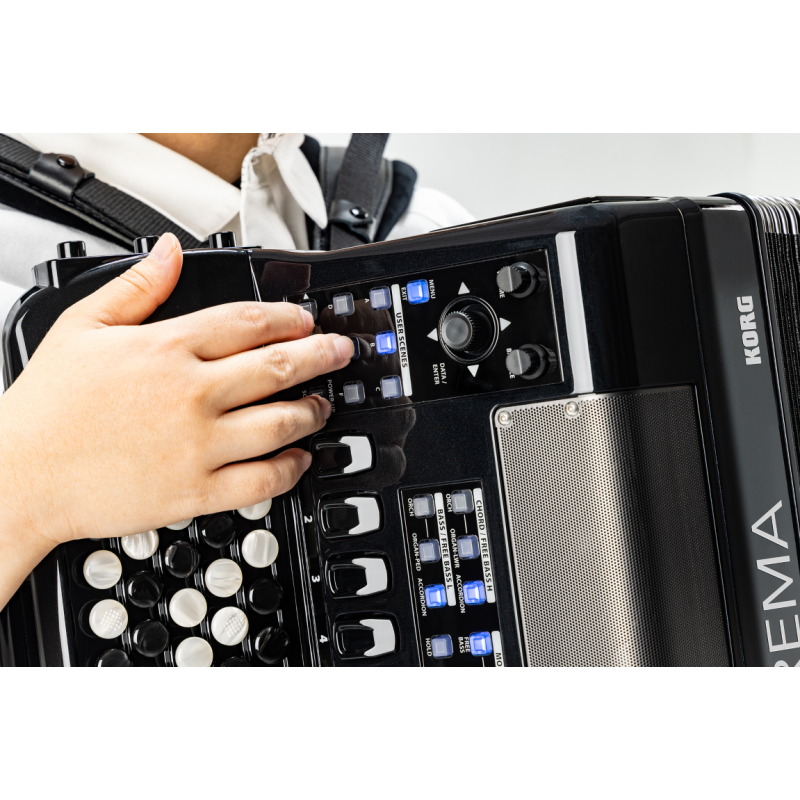 Korg FISA Suprema BMBK 92 przyciski, 120 basów - Akordeon cyfrowy guzikowy - 3 - Akordeony cyfrowe - Korg FISA Suprema 92 - Akor