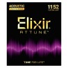 Elixir ATTUNE Phos Bronze 11-52 - struny do gitary akustycznej - 1 - Struny gitarowe - 