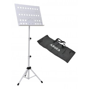 Ambra AM-07 WH Pulpit orkiestrowy na nuty biały - 1 - Pulpity do nut - Ambra AM-07 WH Pulpit orkiestrowy na nuty biały Pulpit or