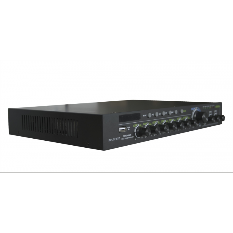 RH SOUND DTY-240BC Wzmacniacz mocy 100V - 4 - Wzmacniacze instalacyjne - Nowoczesny cyfrowy wzmacniacz radiowęzłowy z wbudowanym