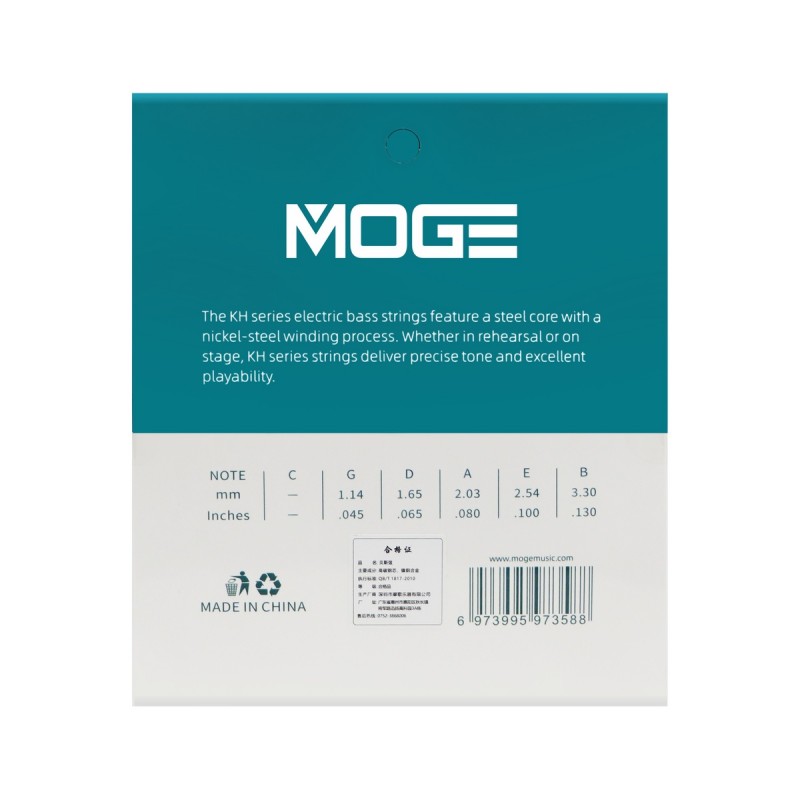 Moge KH45-130 - Struny do gitary basowej .045 - .130