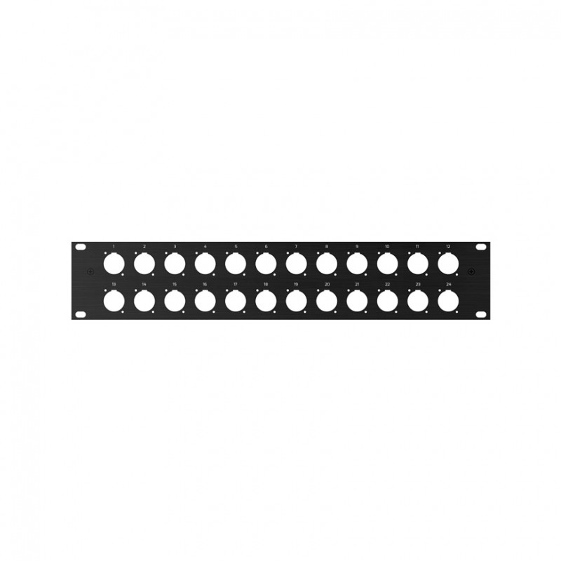 Kera Audio 2U-24D - Patch panel Rack 19" 2U na 24 gniazd typu D