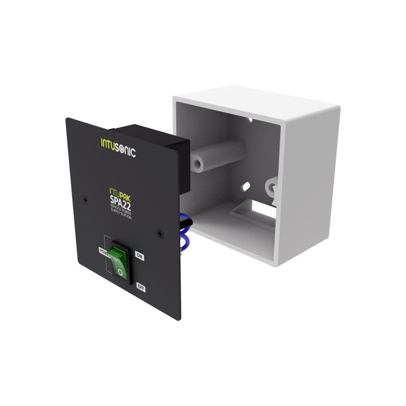 Intusonic SPA22 - Zasilacz do montażu podtynkowego dla panelu miksującego INTUPAK VAA22