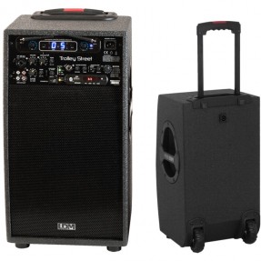 LDM Trolley Street - zestaw nagłośnieniowy - 1 - Kolumny z własnym zasilaniem - Zestaw Portable Audio Trolley Street . Wbudowany