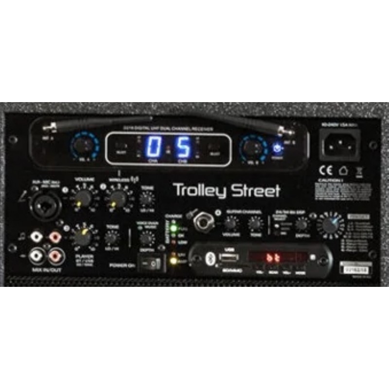 LDM Trolley Street - zestaw nagłośnieniowy - 3 - Kolumny z własnym zasilaniem - Zestaw Portable Audio Trolley Street . Wbudowany