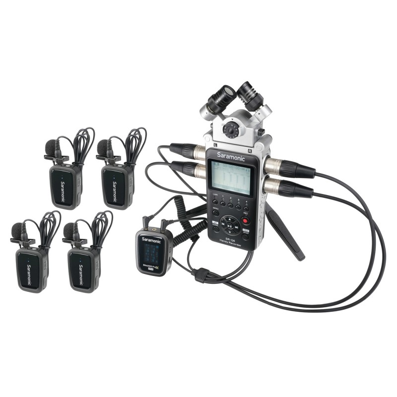 Saramonic Blink500 ProX B8 (RX + TX + TX + TX + TX) - Zestaw do bezprzewodowej transmisji dźwięku