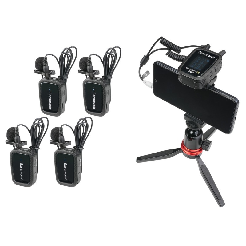 Saramonic Blink500 ProX B8 (RX + TX + TX + TX + TX) - Zestaw do bezprzewodowej transmisji dźwięku