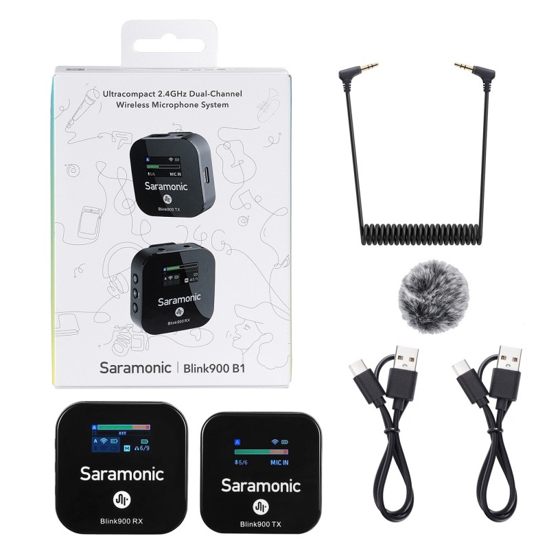 Saramonic Blink900 B1 (RX + TX) - Zestaw do bezprzewodowej transmisji dźwięku
