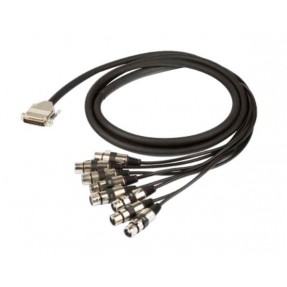 Proel ADAT200FXTP04 - kabel 1x SUB D - 8x XLR F, 4m